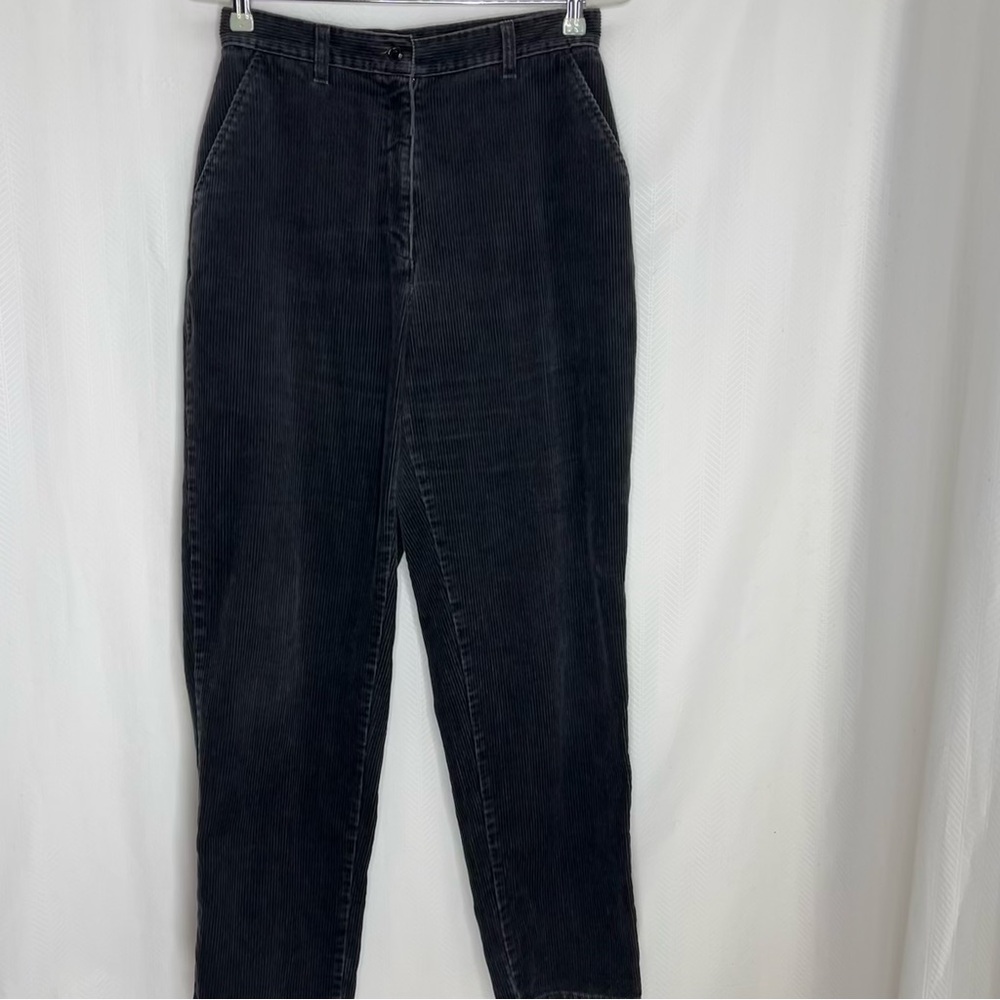 Woolrich dark gray corduroy pants high rise straight leg size 10